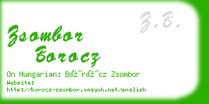 zsombor borocz business card