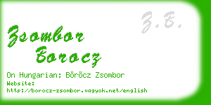 zsombor borocz business card